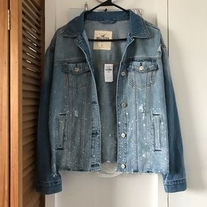 Hollister Ripped Jean Jacket Outlet, 54 